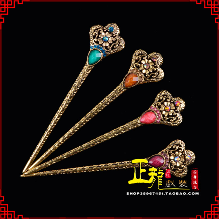 文成头饰老旦青衣员外夫人簪子 老旦发簪