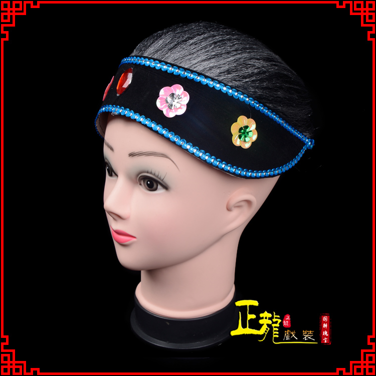 文成老旦媒婆穷老太婆假发套 老旦头套