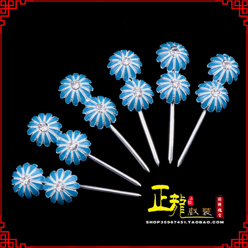 文成头面泡子旦角化妆头饰 仿点绸泡子